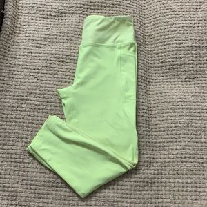 Lime green workout leggings